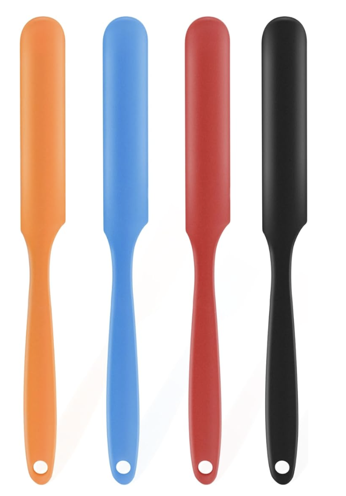 4-piece silicone jar spatula set